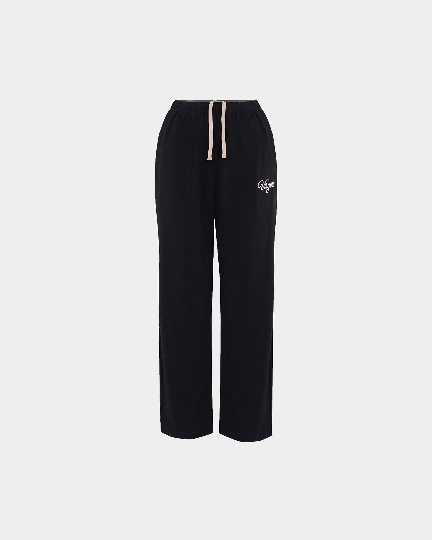 Men's Black Straight Fit Sweats