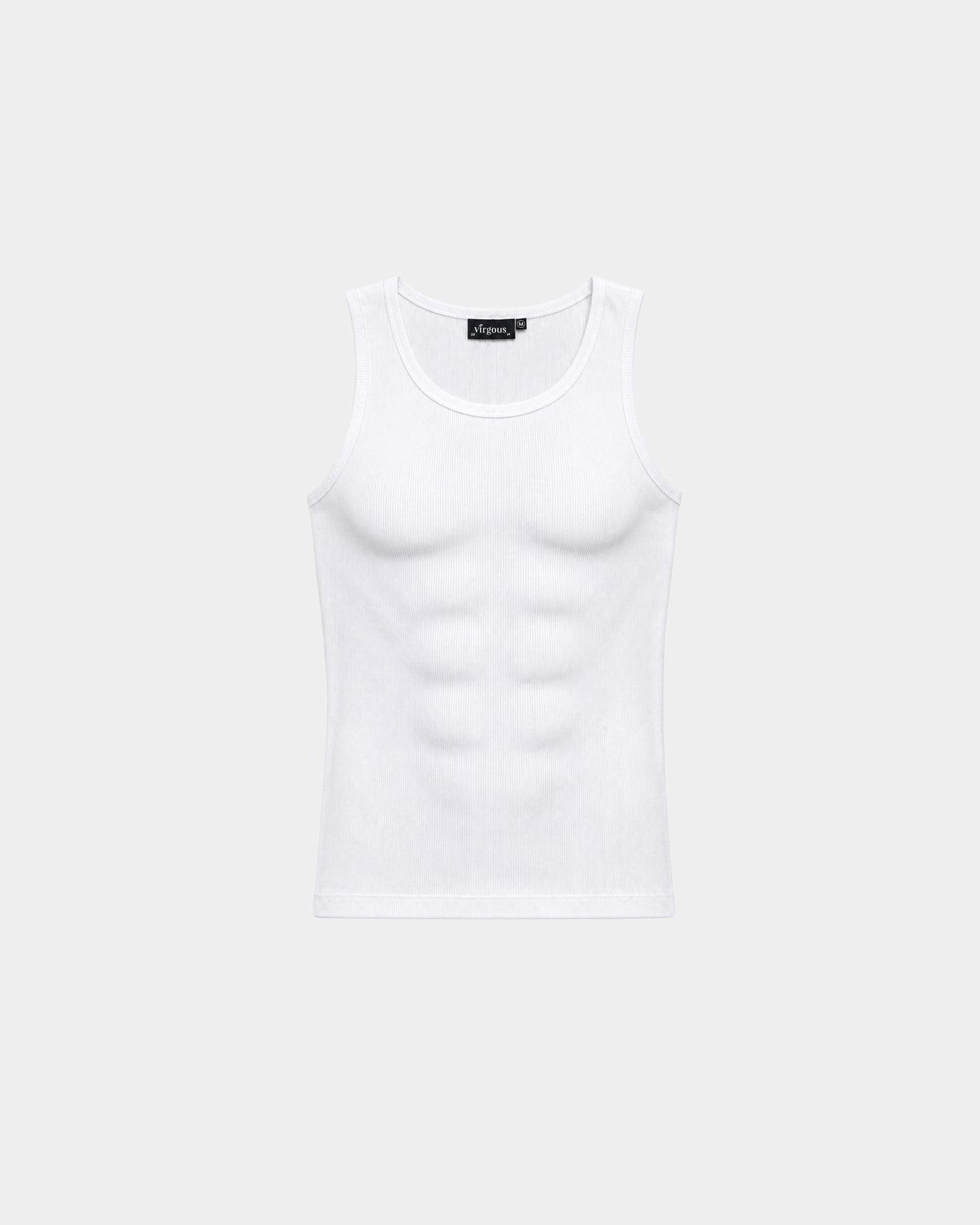 White Essential Ribbed Tank