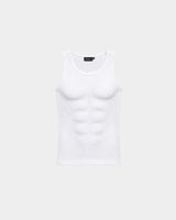 White Essential Ribbed Tank