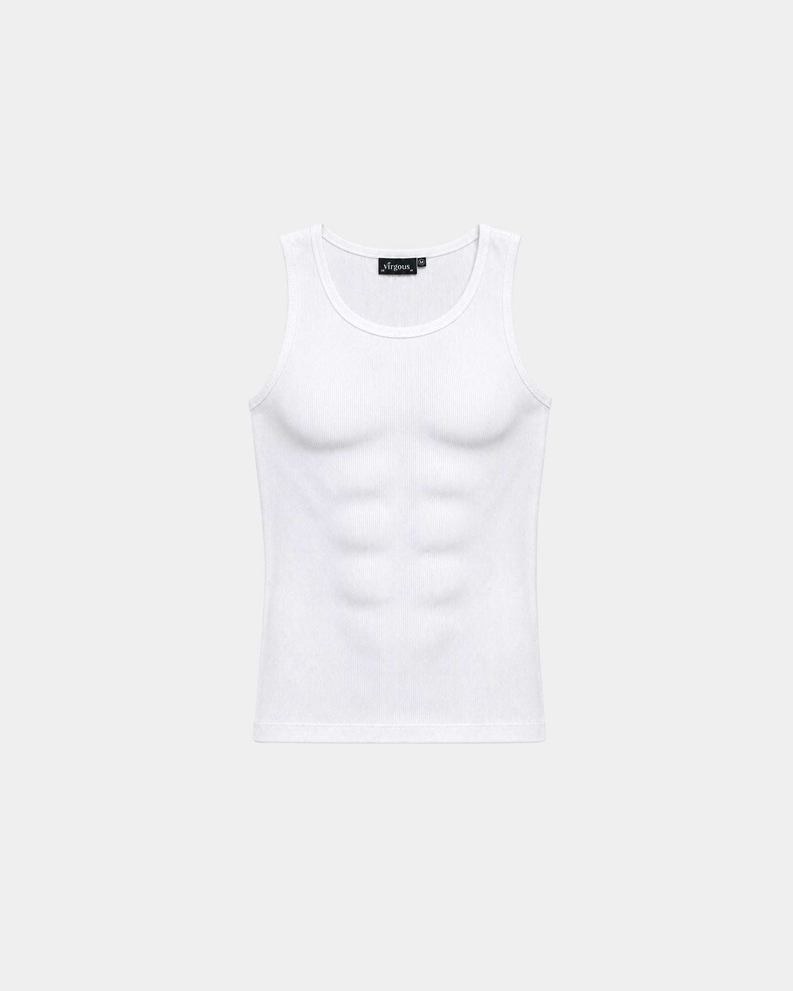 White Essential Ribbed Tank