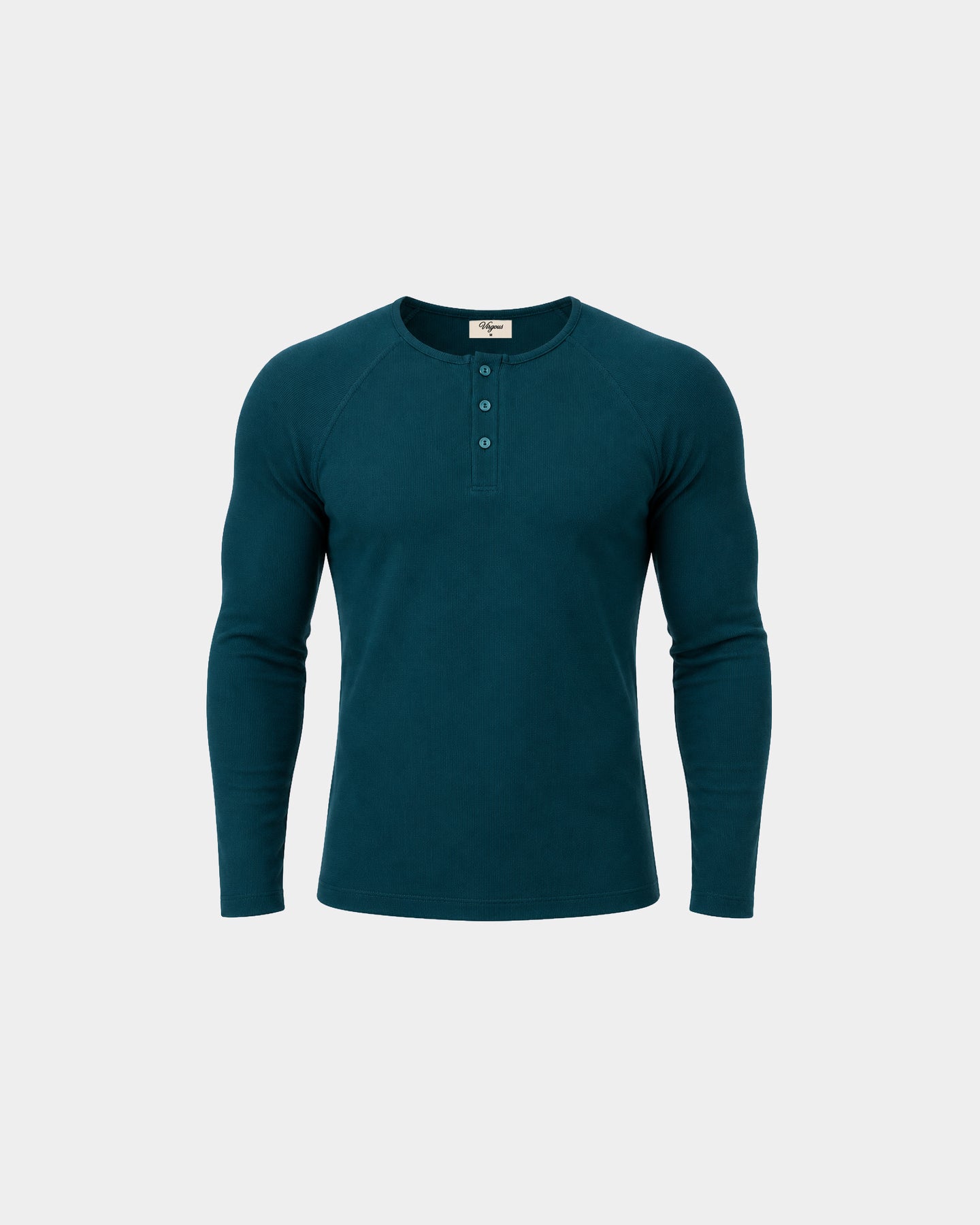 Classic Rib Forest Green Henley