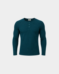 Classic Rib Forest Green Henley