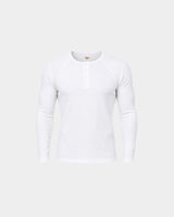 Classic Rib White Henley