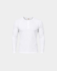 Classic Rib White Henley
