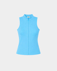Azure Racer Zipper Tank