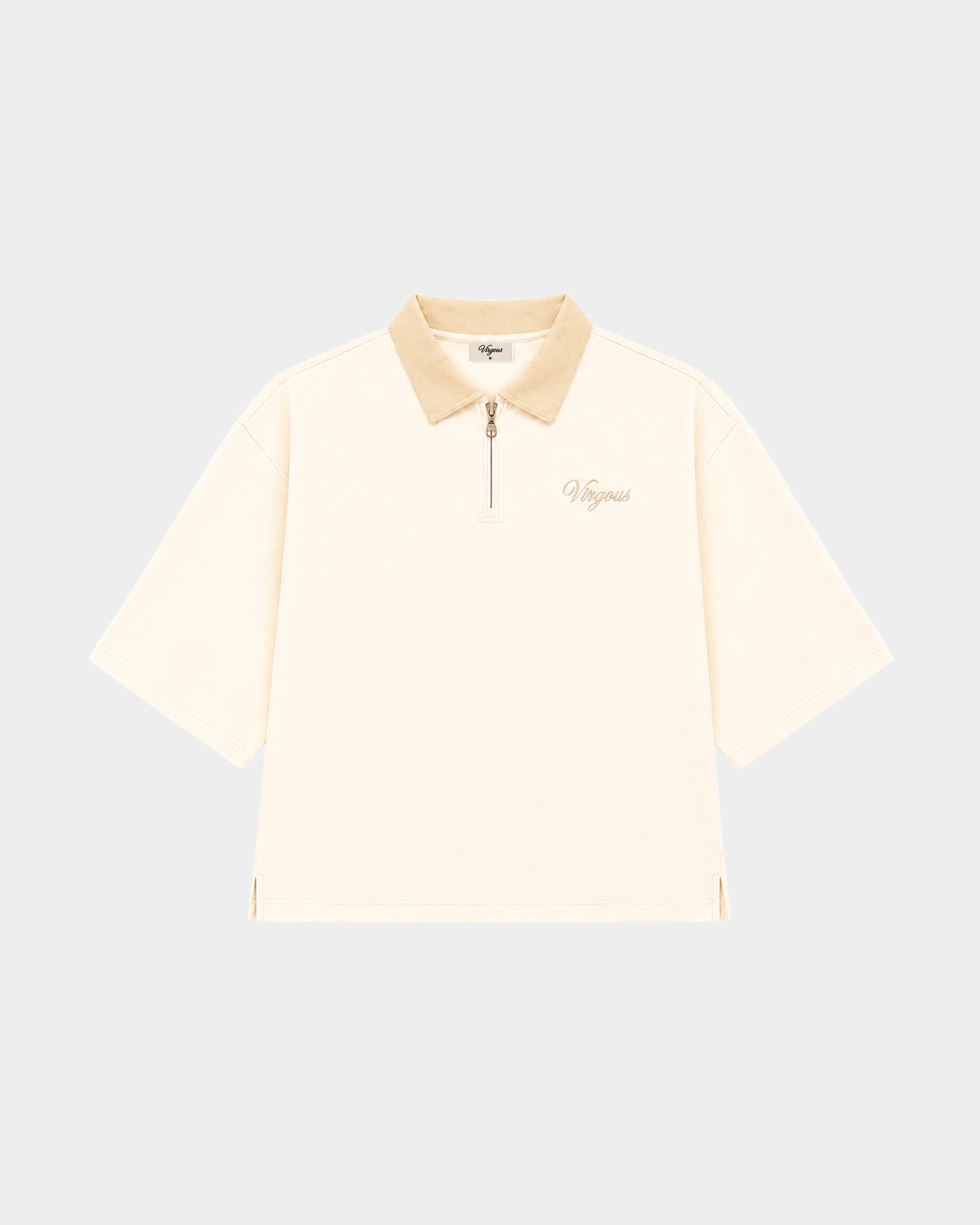 Women's Ivory Boxy Quarter Zip