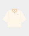 Women's Ivory Quarter-Zip Box-Fit Tee