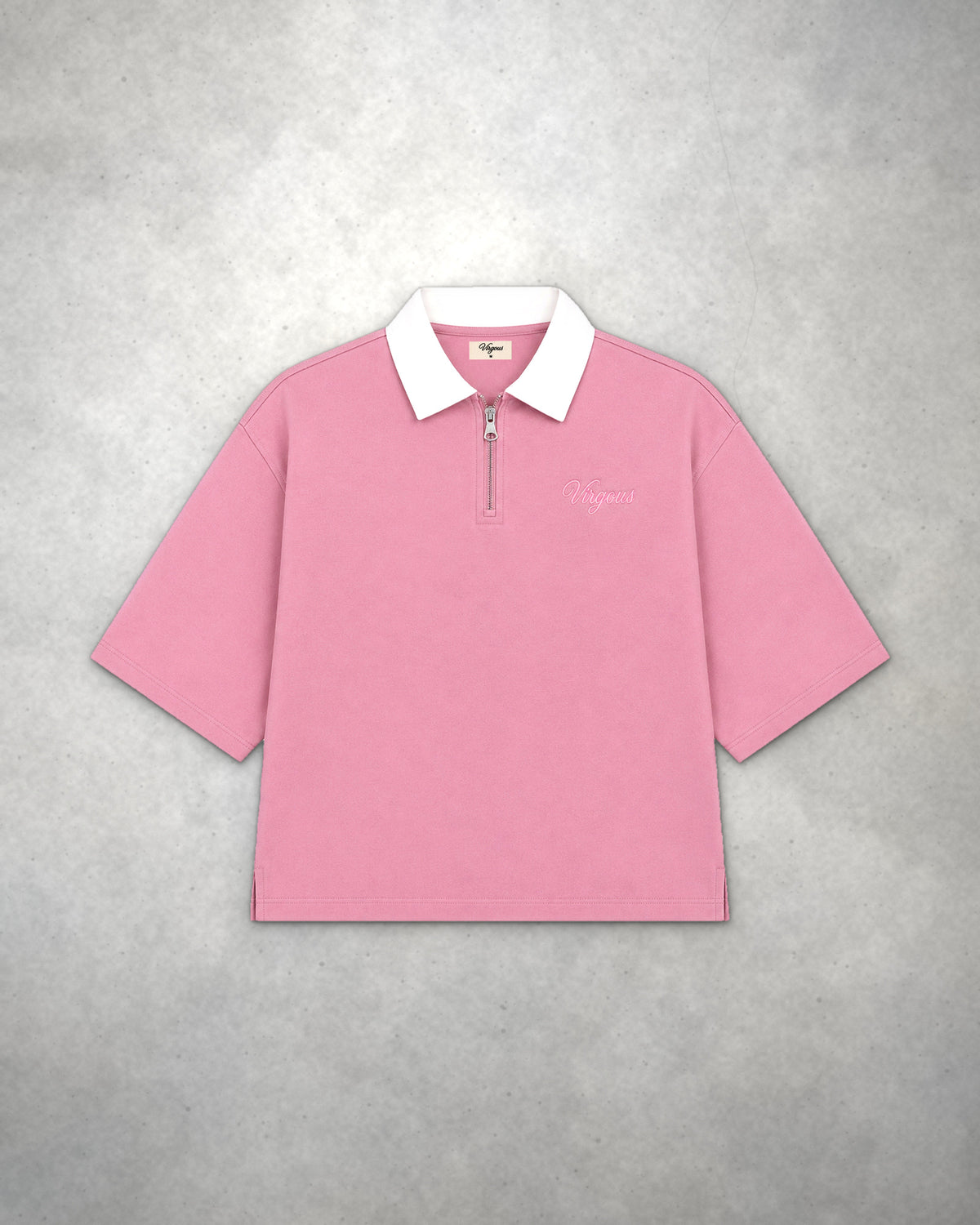 Women's Blush Boxy Quarter Zip