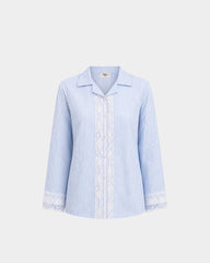 Azure Tailored Waist Adjustable Shirt