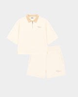 Ivory Box Fit Shirt + Lounge Shorts Set