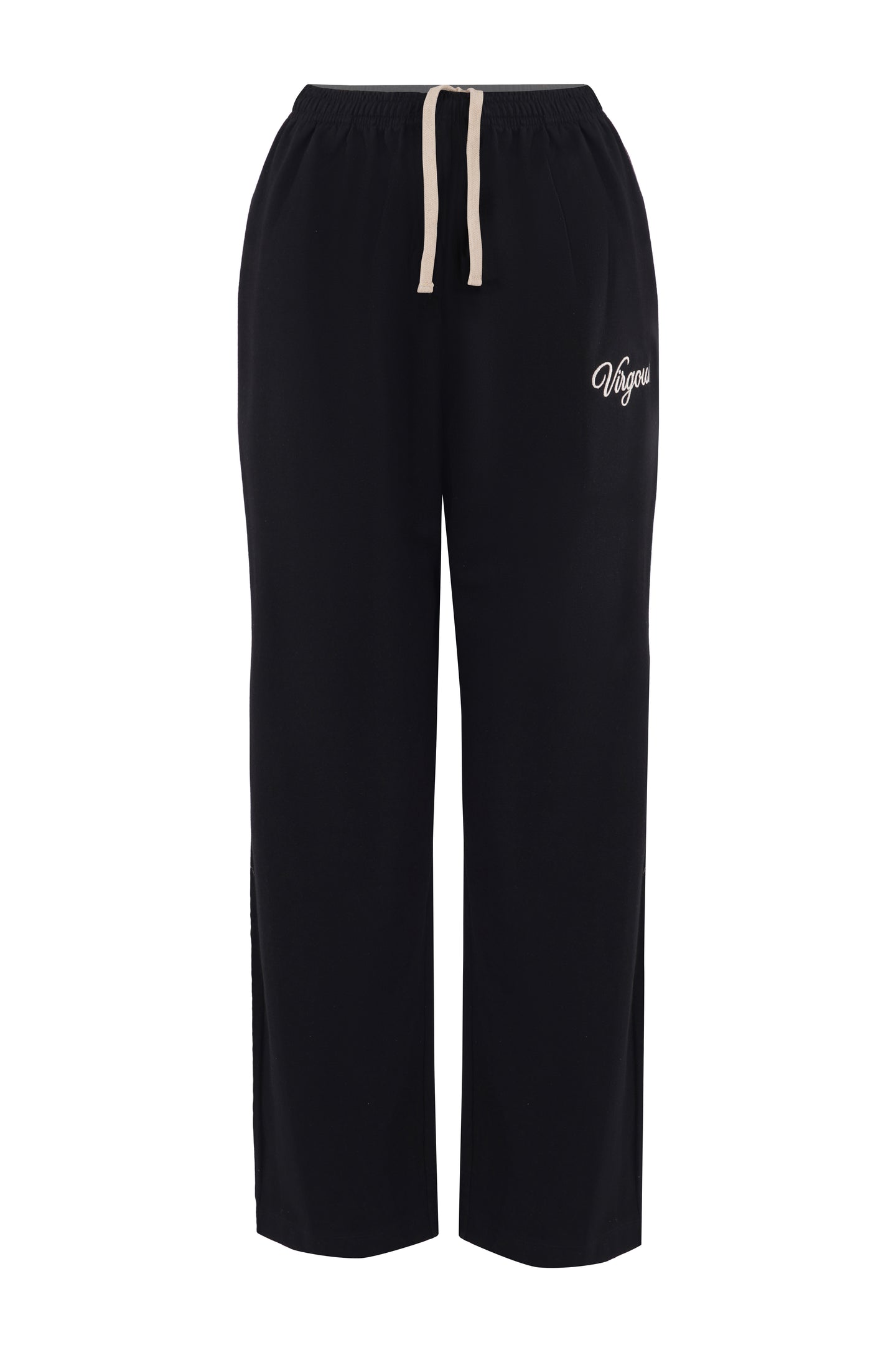 Men's Black Straight Fit Sweats