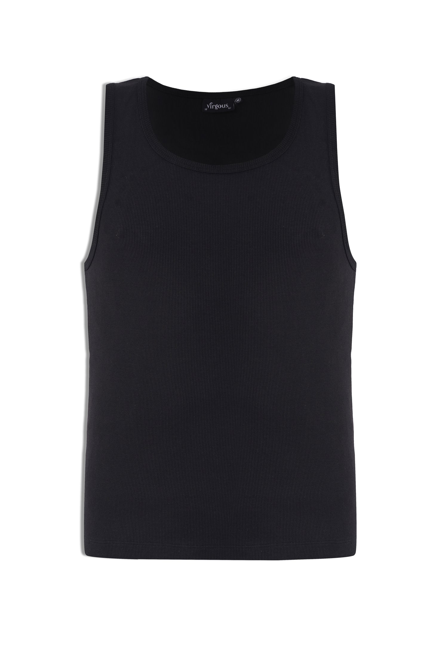 Black Essential Ribbed Tank