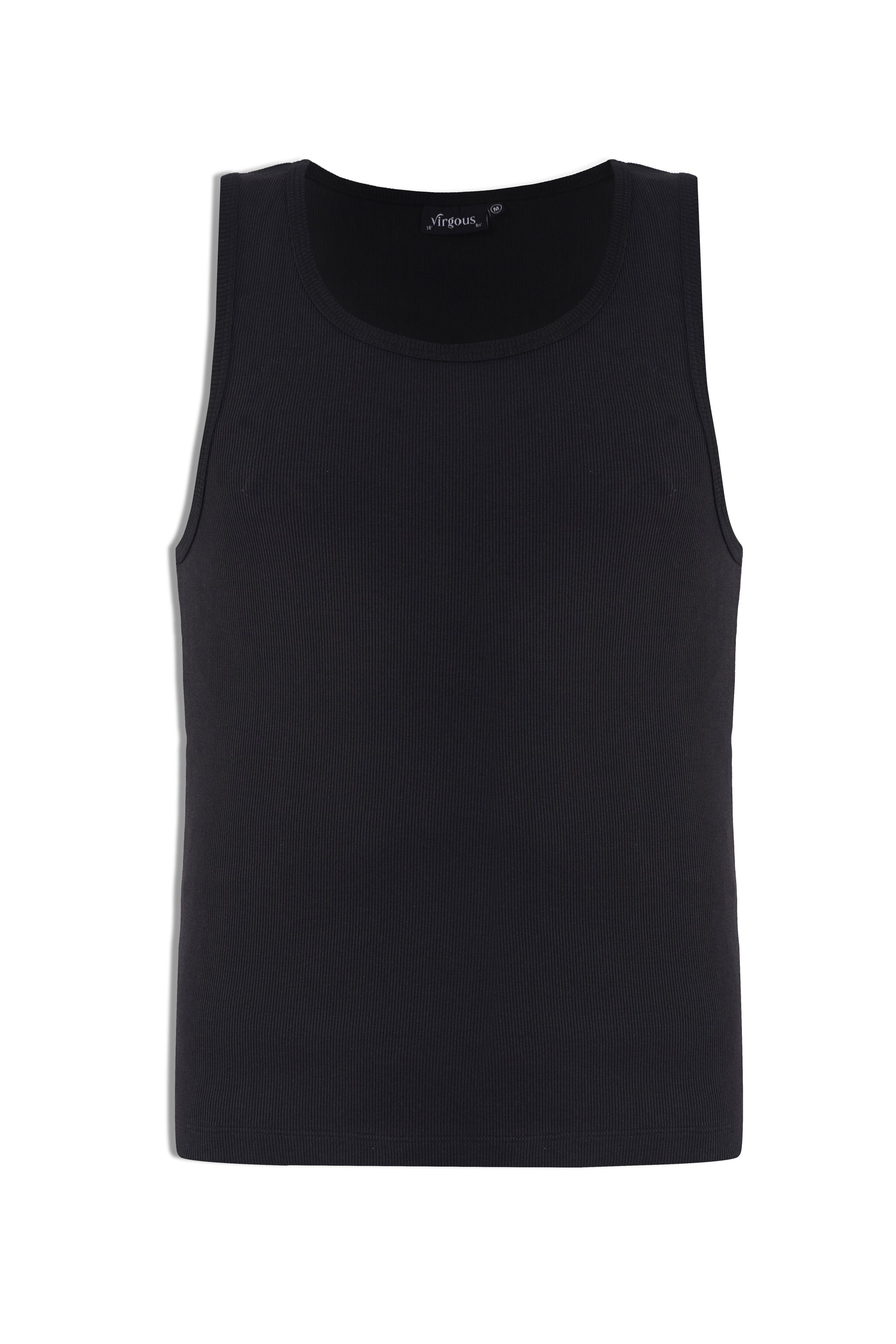 Black Essential Ribbed Tank