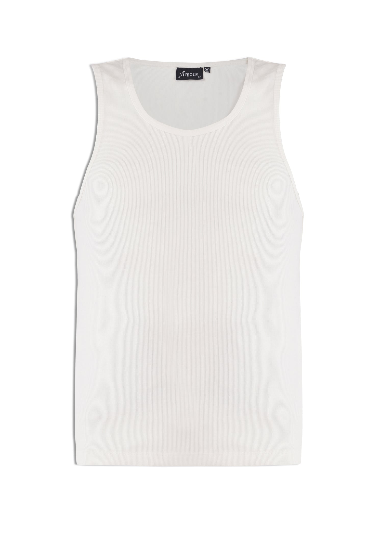 White Essential Ribbed Tank