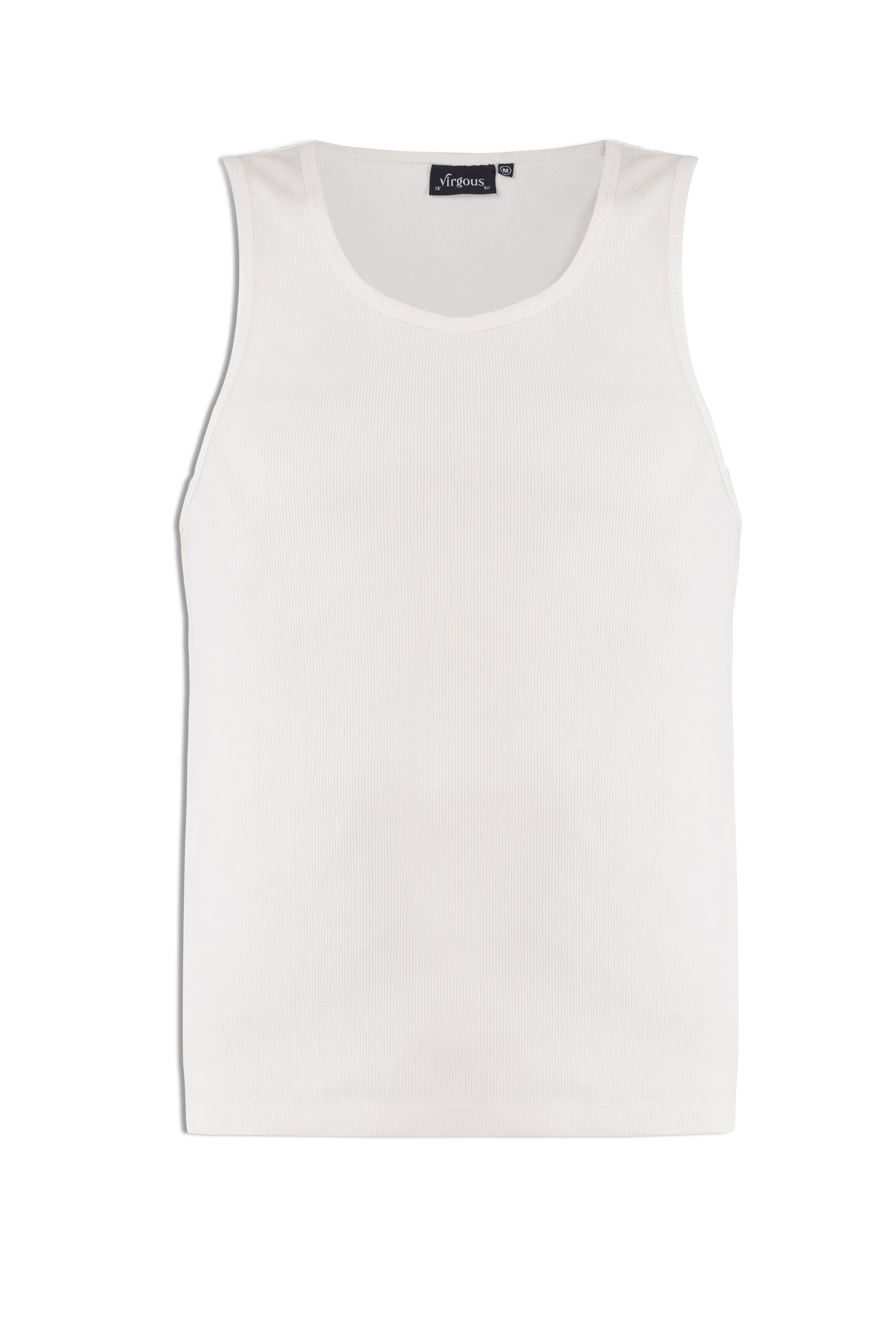 White Essential Ribbed Tank
