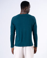 Classic Rib Forest Green Henley