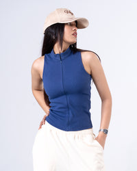 Midnight Racer Zipper Tank
