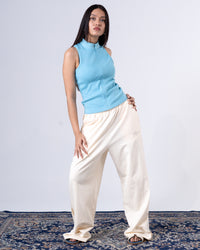 Azure Racer Zipper Tank