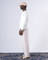 Classic Rib White Henley
