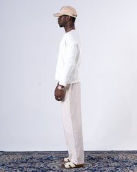 Classic Rib White Henley
