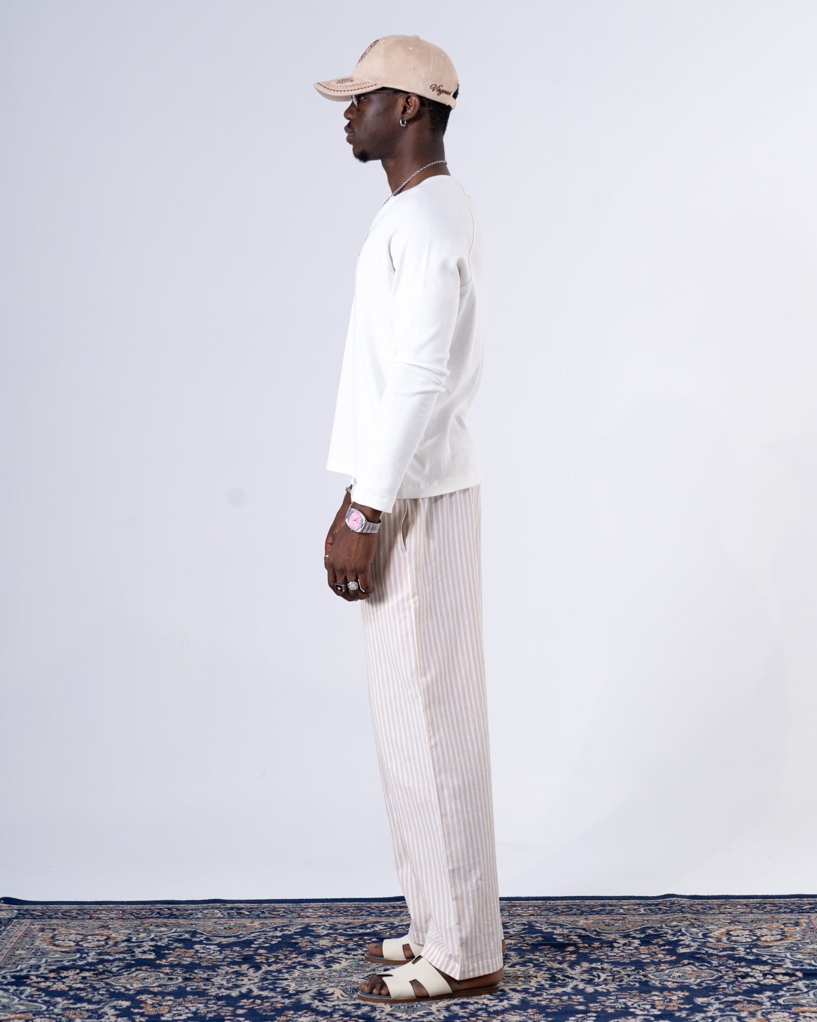 Classic Rib White Henley