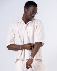 Men Beige Classic Box Fit
