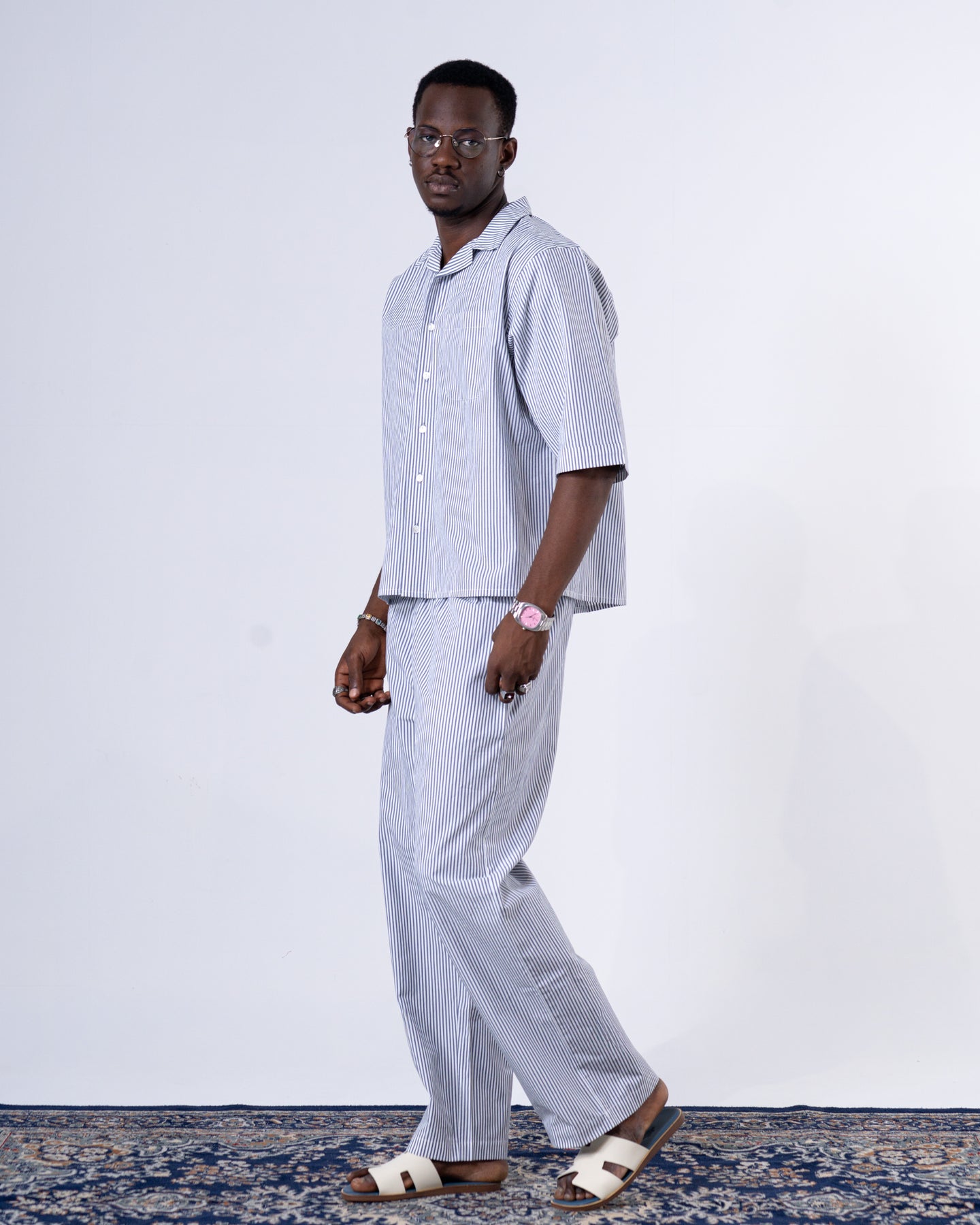 Men's Grey Classic Relaxed Trousers