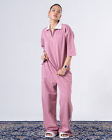 Women's Blush Boxy Quarter Zip