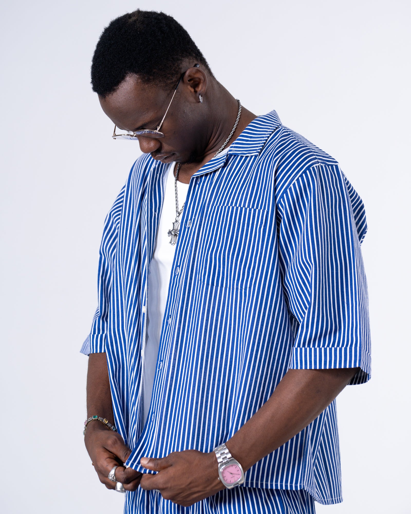 Men's Blue Classic Box Fit