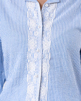 Azure Tailored Waist Adjustable Shirt