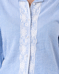 Azure Tailored Waist Adjustable Shirt