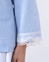 Azure Tailored Waist Adjustable Shirt