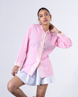 Blush Tailored Waist Adjustable Shirt