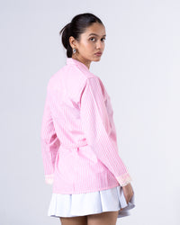 Blush Tailored Waist Adjustable Shirt