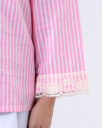 Blush Tailored Waist Adjustable Shirt