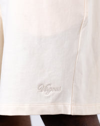 Ivory Box Fit Shirt + Lounge Shorts Set