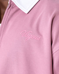 Men's Blush Boxy Quarter Zip