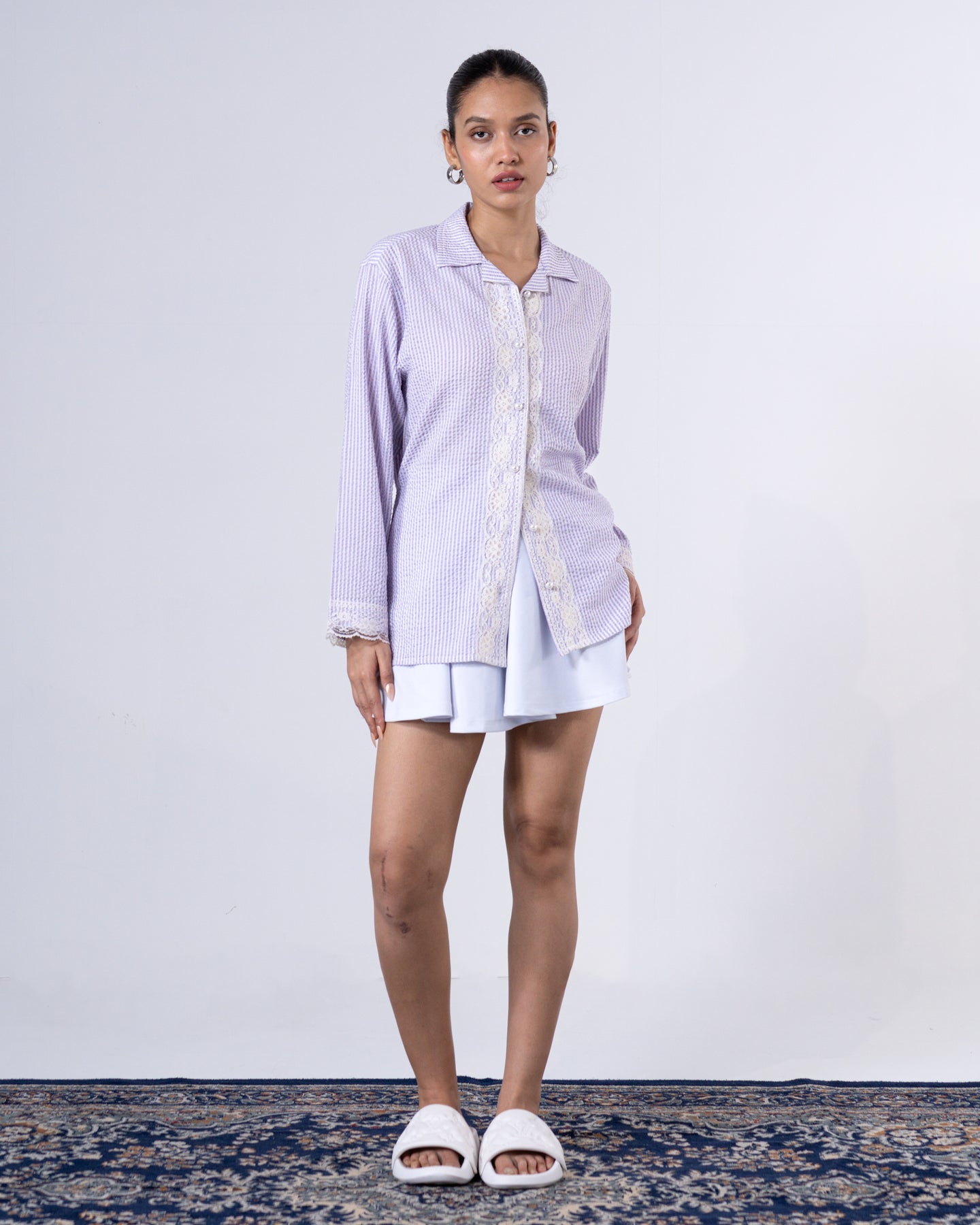 Orchid Tailored Waist Adjustable Shirt