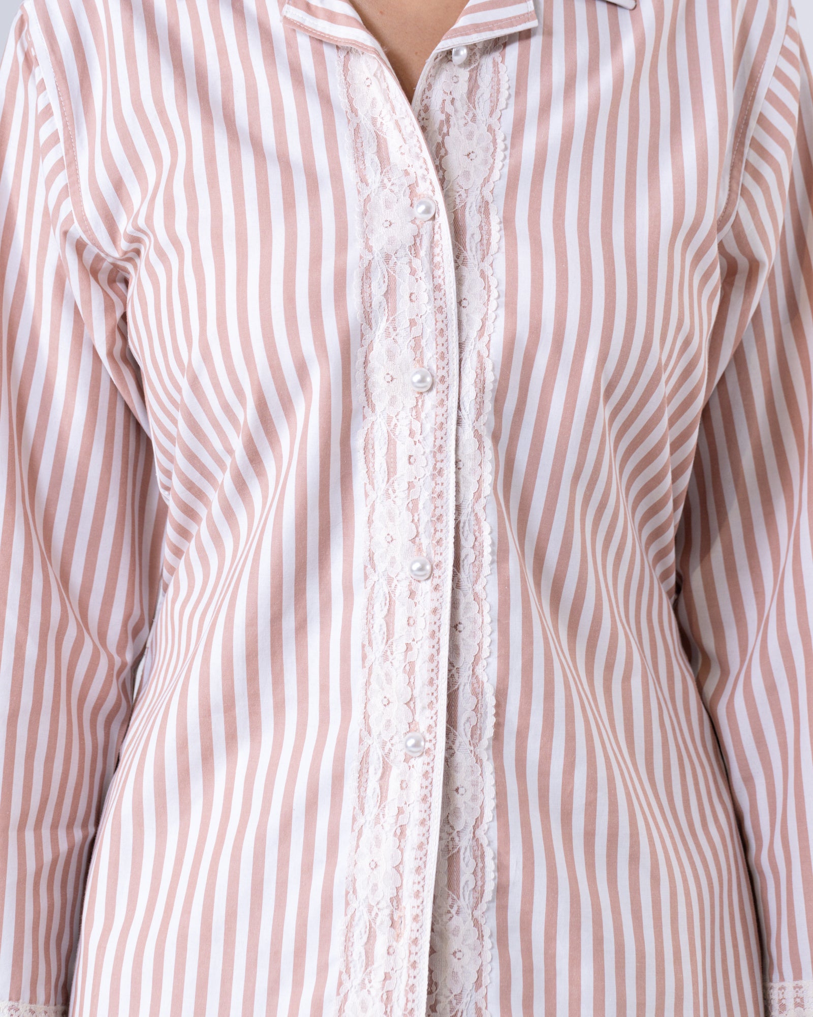 Nude Tailored Waist Adjustable Shirt
