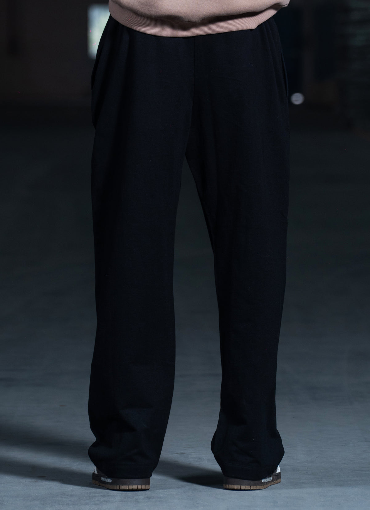 Men's Black Straight Fit Sweats