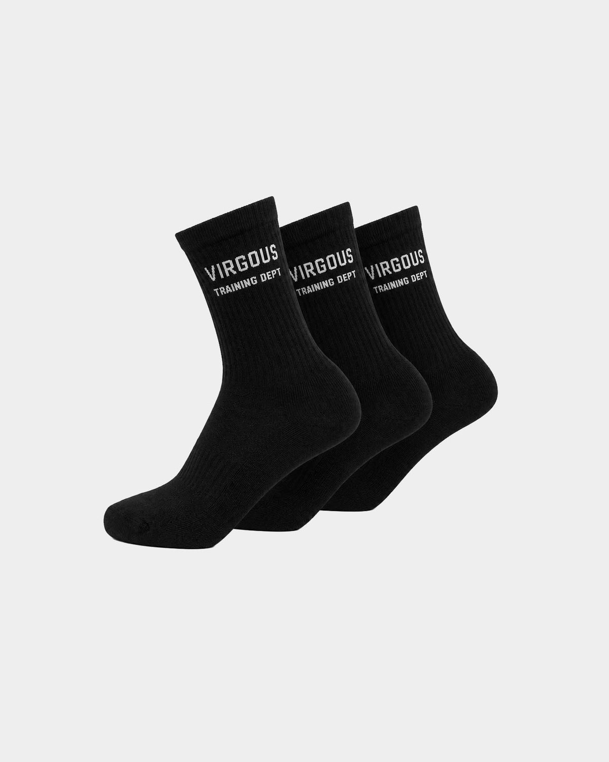 Black Training Socks (Set of 3)