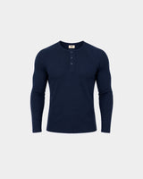 Classic Rib Navy Henley