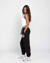 Black Classic Cuffed Sweatpants
