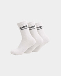 White Training Socks (Set of 3)