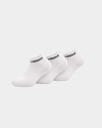 White Ankle Length Socks (Set of 3)