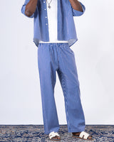 Men's Blue Classic Relaxed Trousers