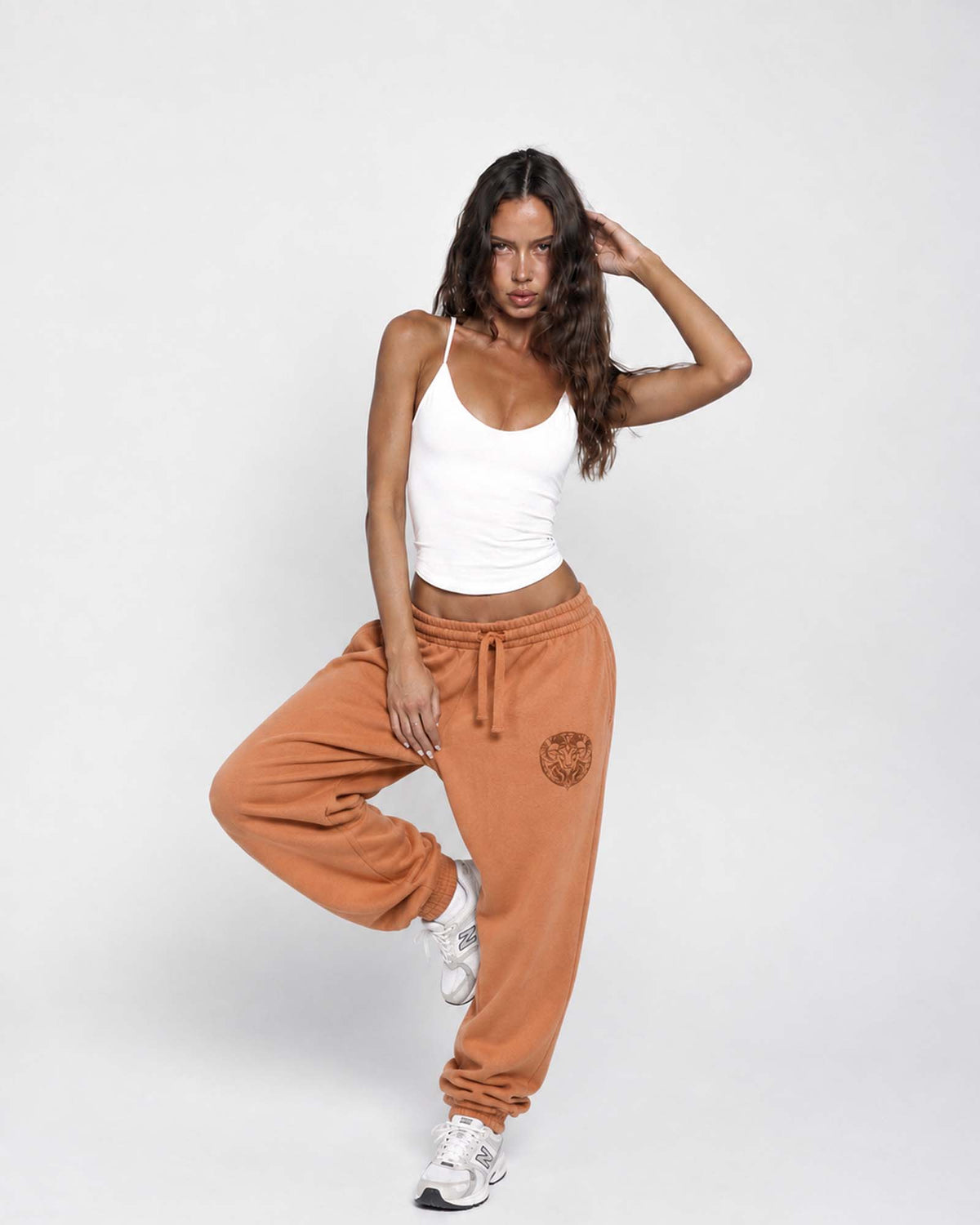 Raw Caramel Classic Cuffed Sweatpants