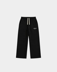 Men's Black Straight Fit Sweats