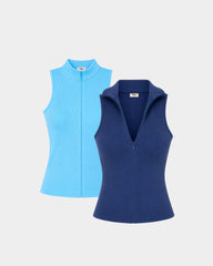 2-Pack Racer Zipper Tank Set