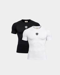 Core Compression T-shirt 2-Pack — Black/White